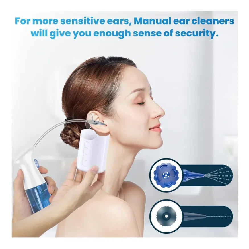 😜Kit Para Lavado Oidos Eliminacion Cera Adultos Y Niños🥰🎊🎊